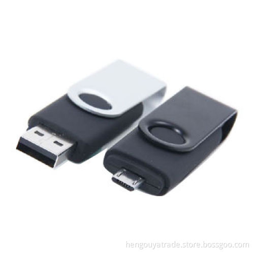 Mobile Phone USB Flash Drives, Made of Plastic + Metal Material